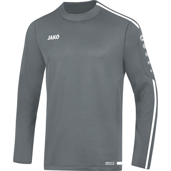 Afbeeldingen van JAKO Sweater Striker 2.0 steengrijs/wit (8819/40) - SALE